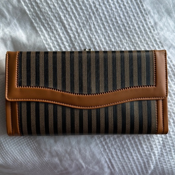 Vintage Handbags - Vintage striped wallet